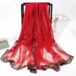 Rhinestone Long Scarves Paisley Rhinestone Lightweight Long Scarf