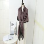 Large Square Scarves 140 x 140cm Large Jacquard Square Scarf, Headscarf and Shawl