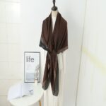 Large Square Scarves 140 x 140cm Large Jacquard Square Scarf, Headscarf and Shawl