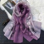 Tie-Dye Long Scarves Tie-Dye Long Scarf with Contrast Color Style