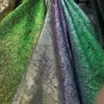 Dress Fabrics Color-Shift Metallic Jacquard Textured Dress Fabric