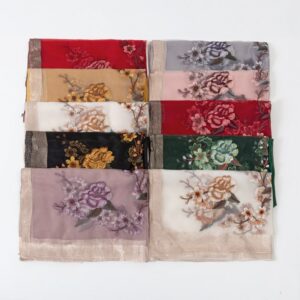 Embroidered Long Scarves